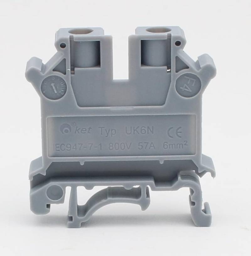 10Pcs Multi-Color Screw Feed-through Connductor Wire Electrical Connector DIN Rail Terminal Block von RPOVAXVK