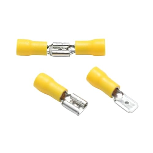 10pairs 6.3mm Crimp Terminal 6.3 Male Female Pre-insulated Electrical Connectors for 12AWG - 10AWG Wire /4-6mm2 Cable IMax=24A von RPOVAXVK