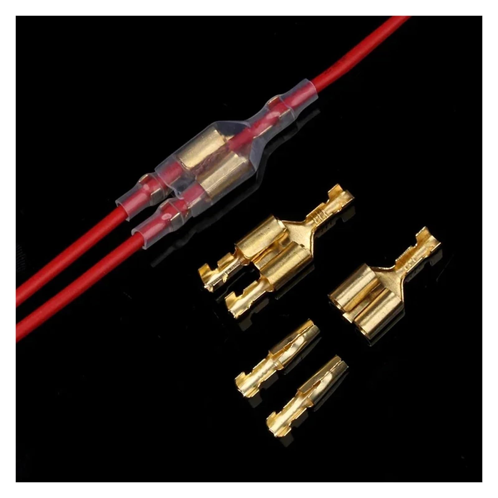 120PCS 20sets 4.0mm Terminals Connector Car Electrical Wire Connector Male Female Double Wire Connector Terminals von RPOVAXVK