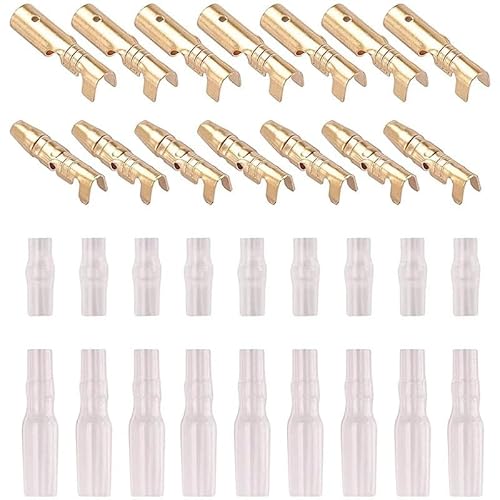 120pcs 3.5mm Electrical Wire Connectors Crimp Terminals Male Female Fast Butt For Motorcycle with Insulating Sleeve Cover von RPOVAXVK