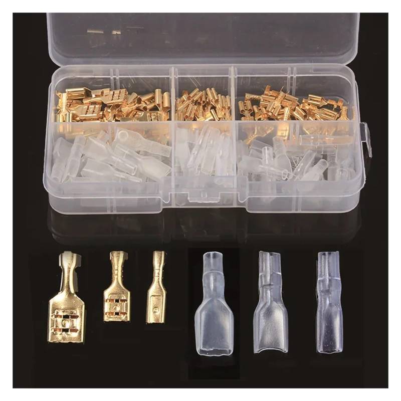120pcs Box-Packed Crimp Terminal Female Spade Terminals2.8/4.8/6.3mm No Male,Wire Connector,Electrical Terminals von RPOVAXVK