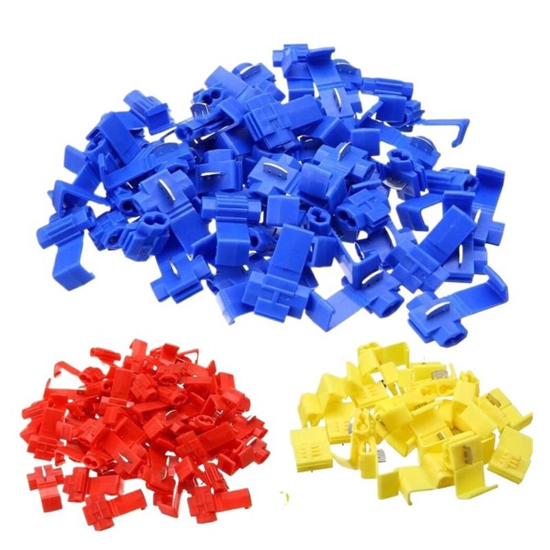 125PCS Wire Cable Connectors Quick Splice Terminals Crimp Non Destructive Without Breaking Line AWG 22-10 von RPOVAXVK