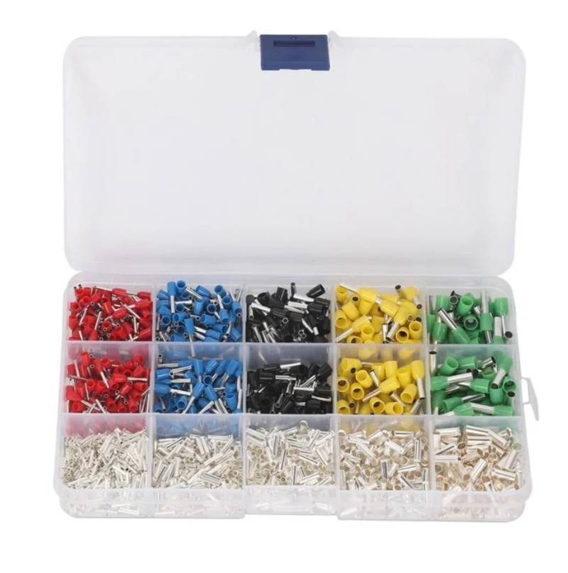 1640pcs VE Crimp Terminals,Wire Insulated Terminator,Block Cord End Connector,Electrical Tube Terminal von RPOVAXVK