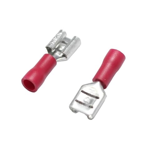 20pcs 6.3mm Crimp Terminal 6.3 Female Pre-insulated Electrical Connectors for 22AWG - 16AWG Wire /0.5-1.5mm2 Cable IMax=10A von RPOVAXVK