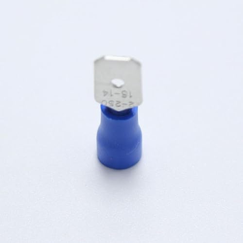 20pcs 6.3mm Crimp Terminal 6.3 Male Pre-insulated Electrical Connectors for 16AWG - 14AWG Wire /1.5-2.5mm2 Cable IMax=15A von RPOVAXVK