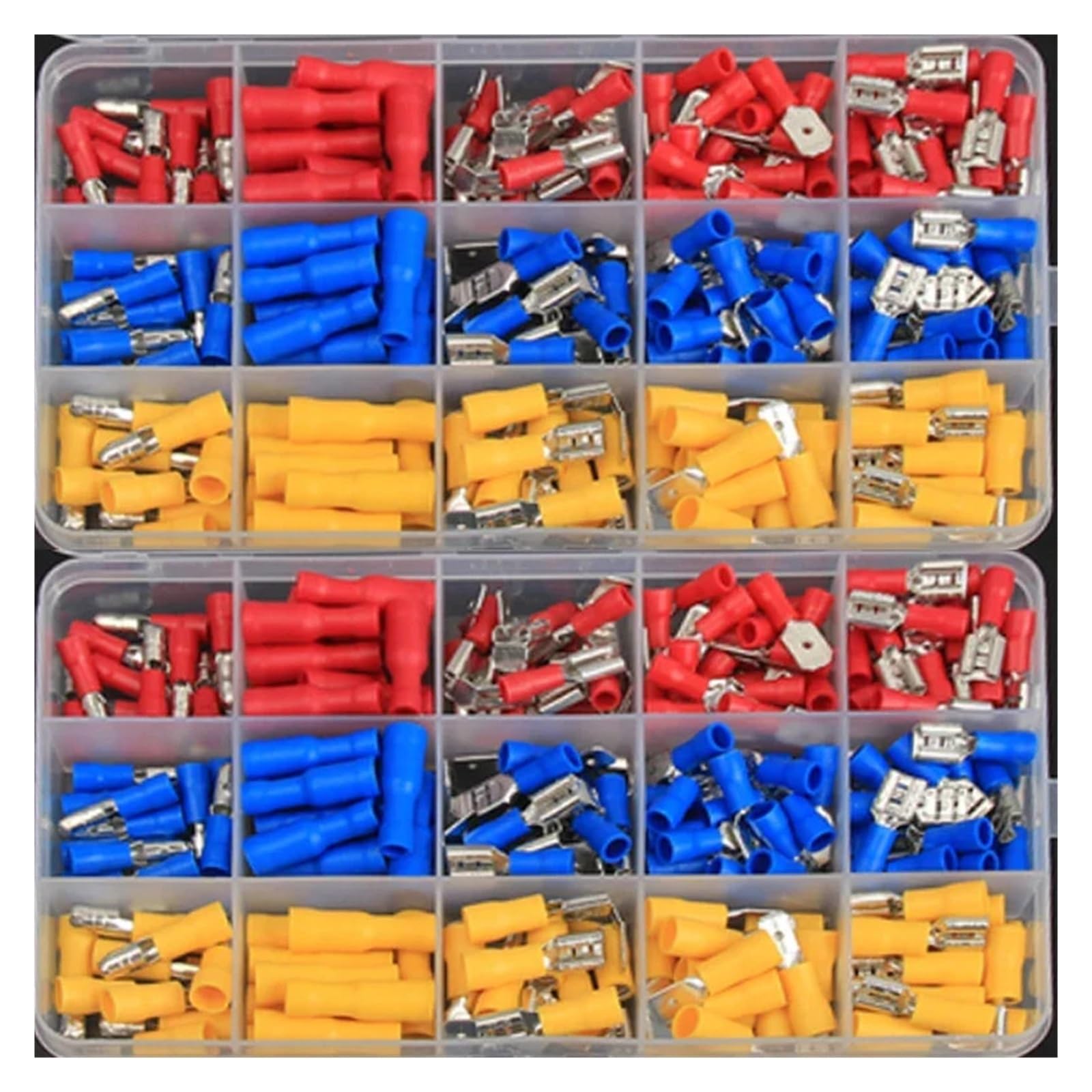 236PCS Insulated Wire Electrical Connectors Butt Ring Spade Fast Disconnect Crimp Terminals Connectors Assortment Kit von RPOVAXVK