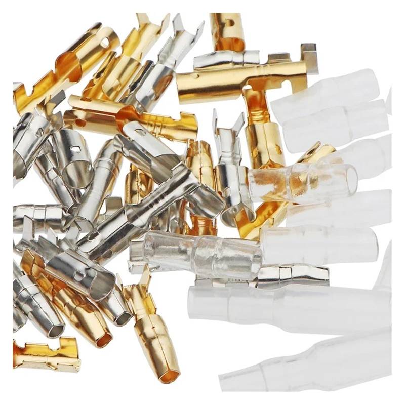 240pcs/60 Set 4mm Insulated Male Female Terminals Seal Electrical Wire Connectors Crimp Terminal Connector Assortment Kit von RPOVAXVK