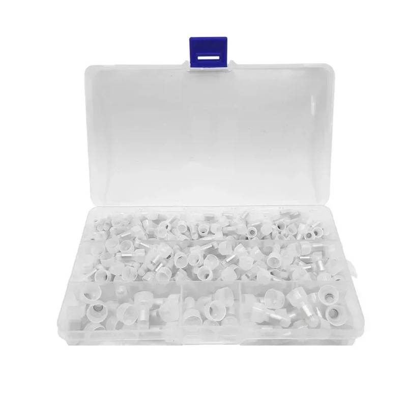250PCS Closed End Crimp Connectors 22/16/12 AWG Insulated Closed End Wire Crimp Cap Terminal Connectors CE1 CE2 CE5 Kits von RPOVAXVK
