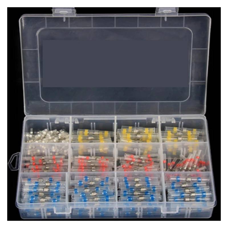 300Pcs Boxed Solder Seal Wire Connectors 3:1 Heat Shrink Insulated Electrical Wire Terminals Butt Splice Connector von RPOVAXVK