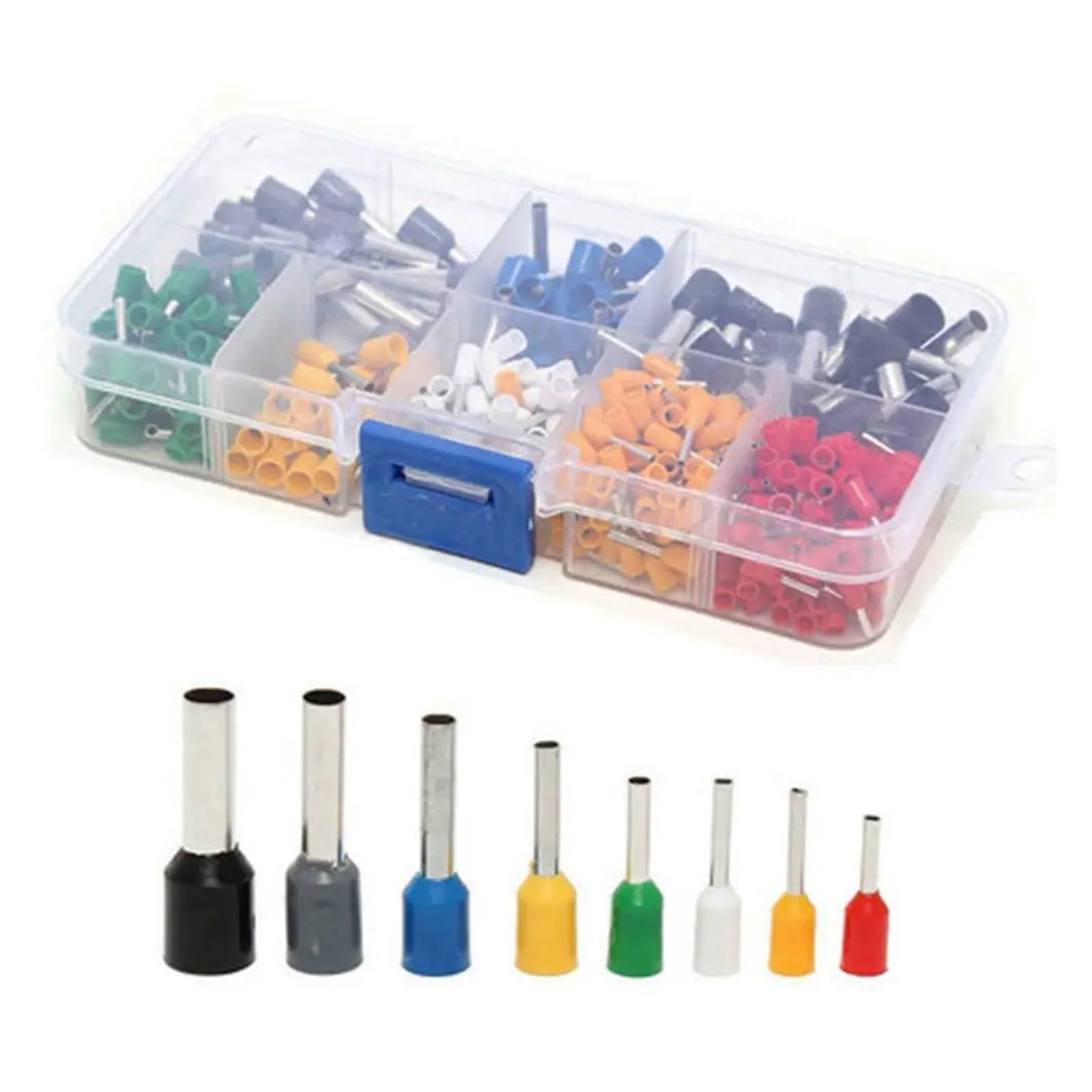 400pcs/set AWG 22-10 Insulated Cord Pin End Terminal Ferrules Kit Set Wire Copper Crimp Connector von RPOVAXVK