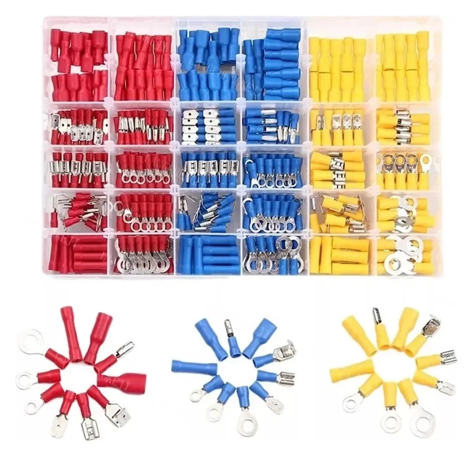 480PCS Insulated Cable Connector Electrical Wire Crimp Spade Butt Ring Fork Set Ring Lugs Rolled Terminals Assorted Kit 480PCS Insulated Cable Connector Electrical Wire Crimp Spade Butt Ring Fork Set Ring Lugs Rolled Terminals Assorted Kit von RPOVAXVK
