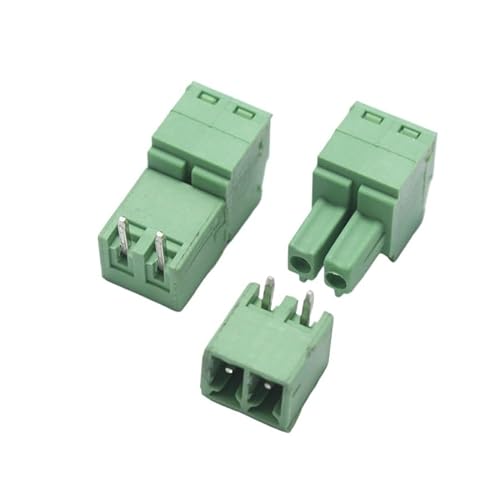 5pcs 2Pin Pluggable Terminal Block 2P Bend Pin PTB + jack for 22-14AWG Wire Male Female PCB Splice Connector 10A von RPOVAXVK