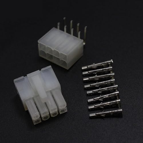5set 5557 5569 8P Wiring Terminal Electrical Connector Kit 4.2mm 2x4P Bent Pin jack for Car Auto PC ATX von RPOVAXVK