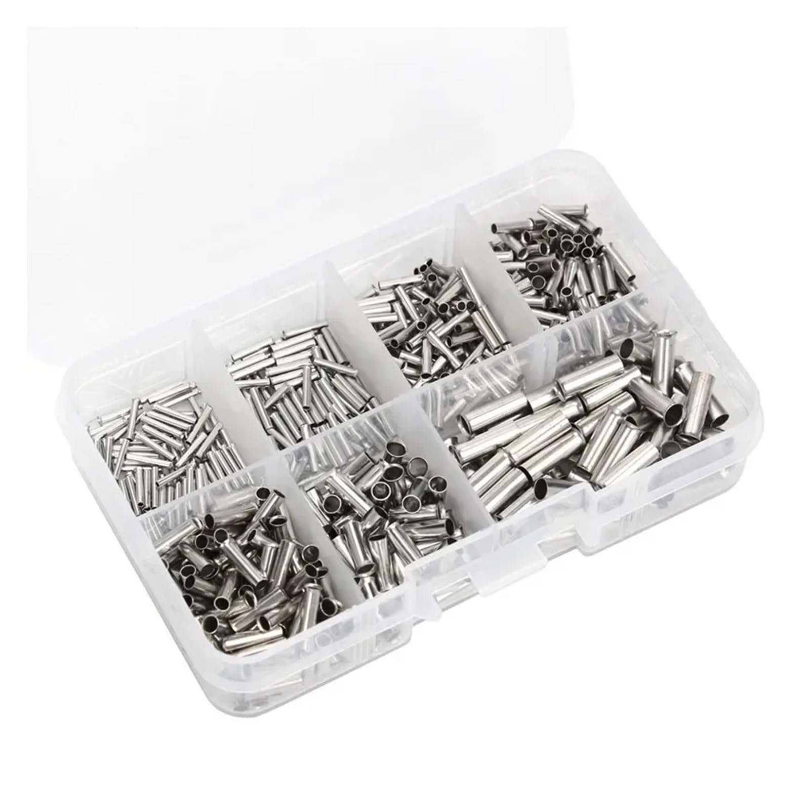 600Pcs Tin-coated Copper Uninsulated Crimp Terminal 0.5mm2-6.0mm2 22-10 AWG Ferrules Electrical Wire Cable Connector von RPOVAXVK