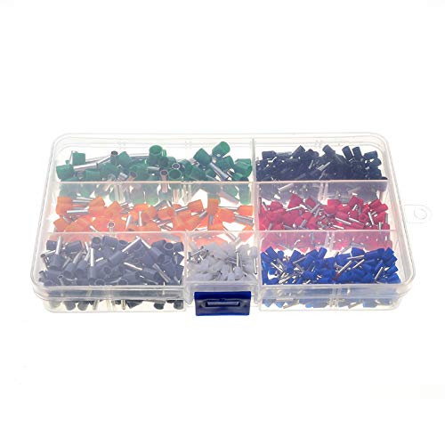 600pcs Crimp Terminals Wire Connector Insulated Cord Pin End Electrical Cable Wire Copper Crimping Terminal Kit AWG 22-10 von RPOVAXVK