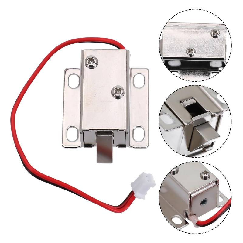 DC 12V Solenoid Lock Tongue Upward Assembly For Door Cabinet Drawer Electromagnetic Bolt Lock Access Control Lock Motor Starters von RPOVAXVK
