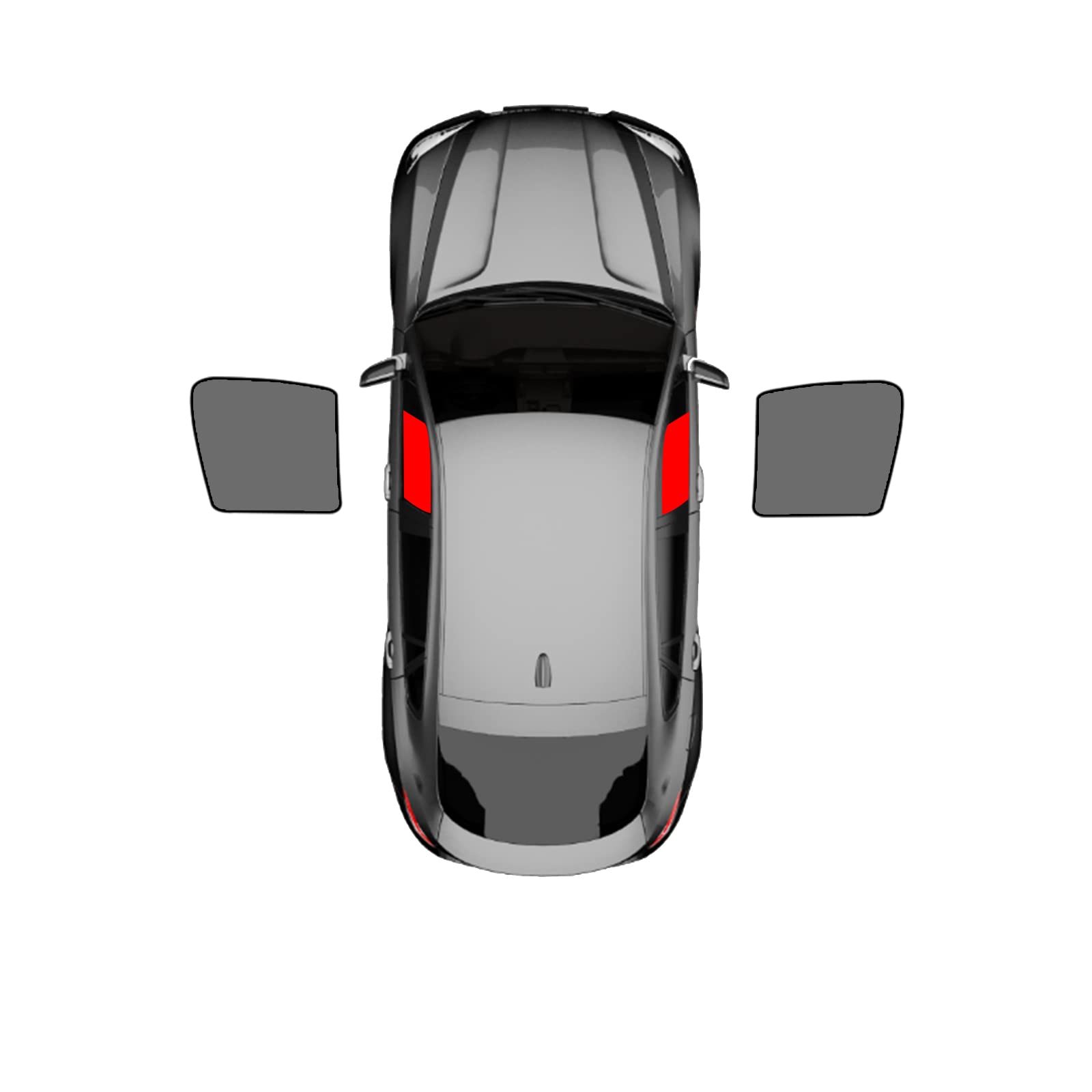 Auto Sonnenblenden für Audi New Q7 2016-2023, Auto Seitenscheibe Sonnenschutz Verdunklung Privatsphäre Schutz Vorhang,Front-Window von RPSRLS