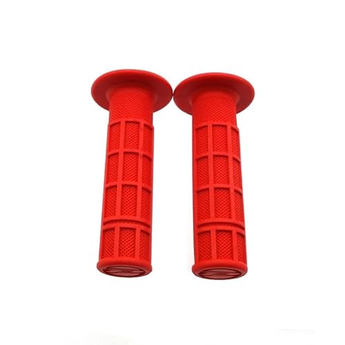 1 Paar Schwarze Gasgriffgriffe for Pit Dirt Bike, kompatibel mit Honda CR125 CR250 CR500 XR250 XR400 XR650(Red) von RQEYUNP