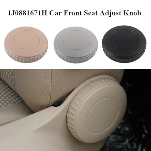 1J0881671H Kompatibel mit Volkswagen Schwarz Auto Vordersitz Einstellung Einstellen Knopf(Beige) von RQEYUNP