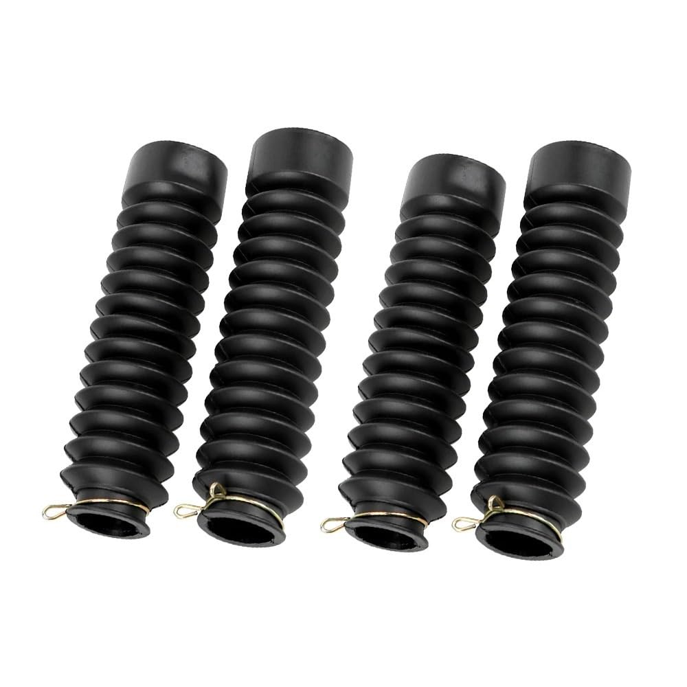 2Pcs Motorrad Zubehör Gabel Stoßdämpfer Abdeckung Gummi Gamaschen Gators Stiefel Sleeve Schutz Dämpfung(2 Pairs) von RQEYUNP