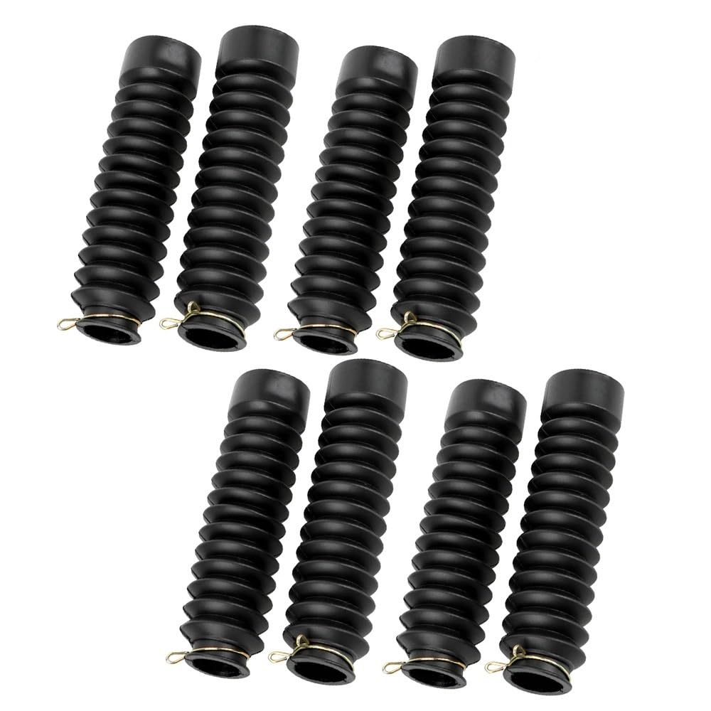 2Pcs Motorrad Zubehör Gabel Stoßdämpfer Abdeckung Gummi Gamaschen Gators Stiefel Sleeve Schutz Dämpfung(4 Pairs) von RQEYUNP