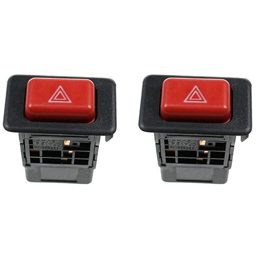 2X MB652291 Warnblinkschalter Druckknopf Kompatibel mit Mitsubishi Pajero Shogun MK2 1991-1995 1996 1997 von RQEYUNP