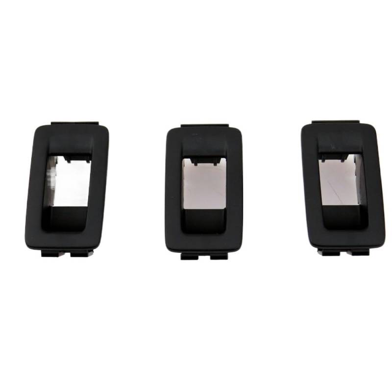 3 Stück Schwarze Fensterknopfschalter-Rahmenabdeckung, kompatibel mit VW Golf MK5 MK6 Passat Alhambra 1F0959527 1F0 959 527 von RQEYUNP