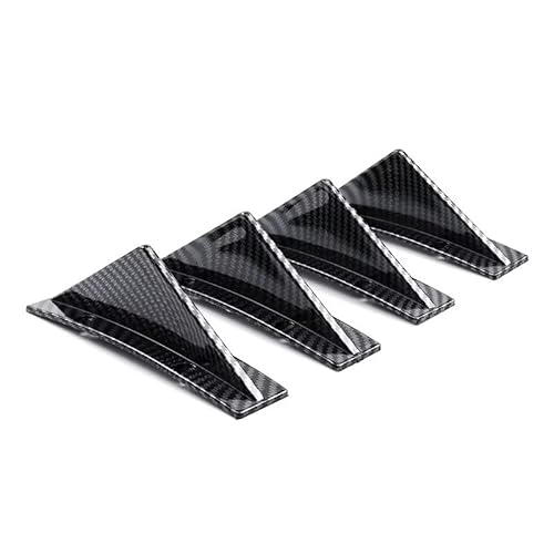 4 stücke Universal Carbon Fiber Auto Modifizierte Heckschürze Diffusor Spoiler ABS Heckschürze Lip Diffusor Anti-kollision(Bend Carbon Fiber) von RQEYUNP