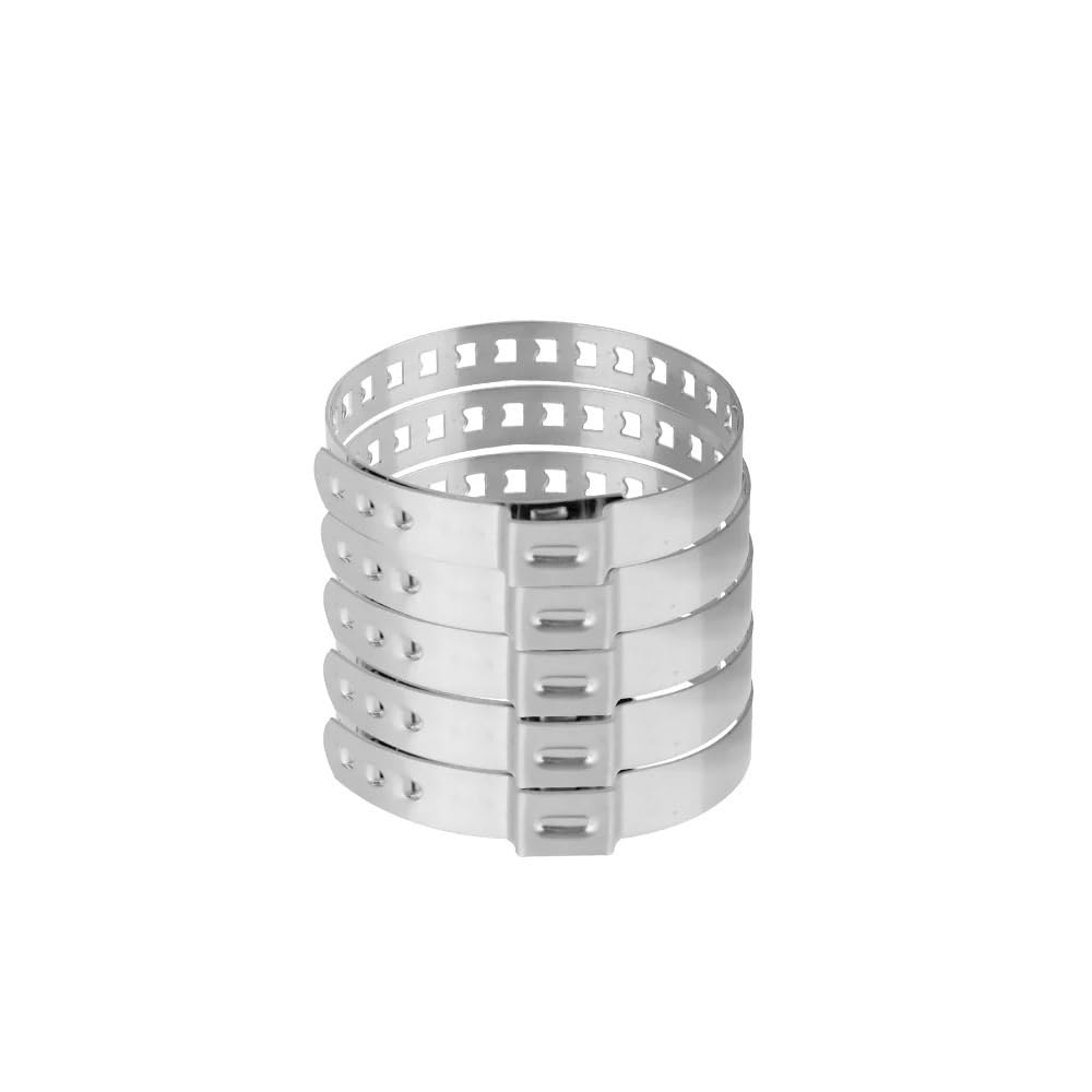 5 Stücke 20-50/50-120mm Einstellbare Autobefestigungen Achse CV Joint Boot Crimp Clamp Kit Antriebswelle Ball Käfig Clips Zubehör(20-50mm 5PCS) von RQEYUNP