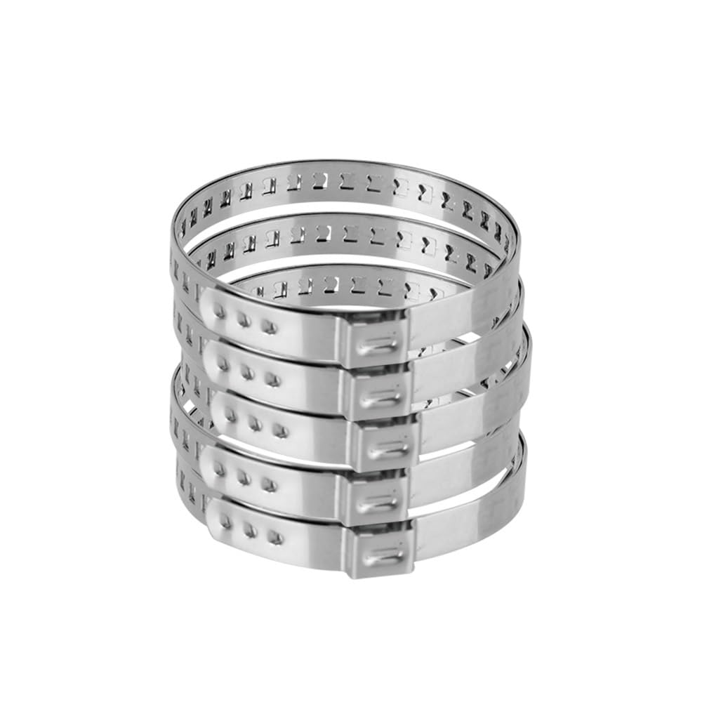 5 Stücke 20-50/50-120mm Einstellbare Autobefestigungen Achse CV Joint Boot Crimp Clamp Kit Antriebswelle Ball Käfig Clips Zubehör(50-120mm 5PCS) von RQEYUNP