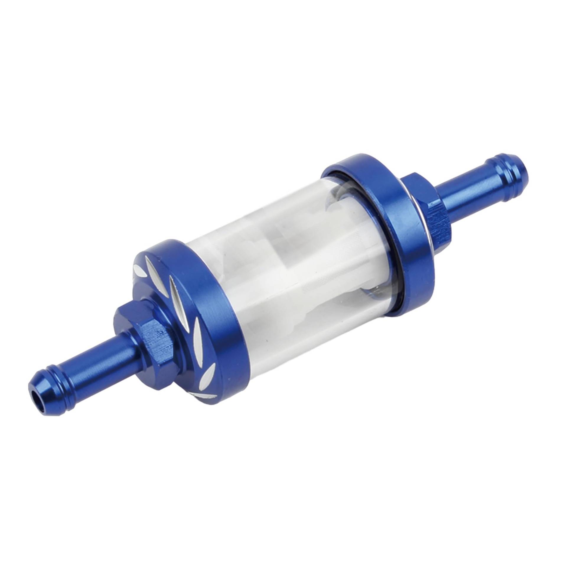 8 mm Motorrad-Ölfilter aus Aluminiumlegierung, Glas, kompatibel mit Dirt Pit Bike 125/140/150/160 cc CRF70 90 110 TTR100 110(Blue) von RQEYUNP