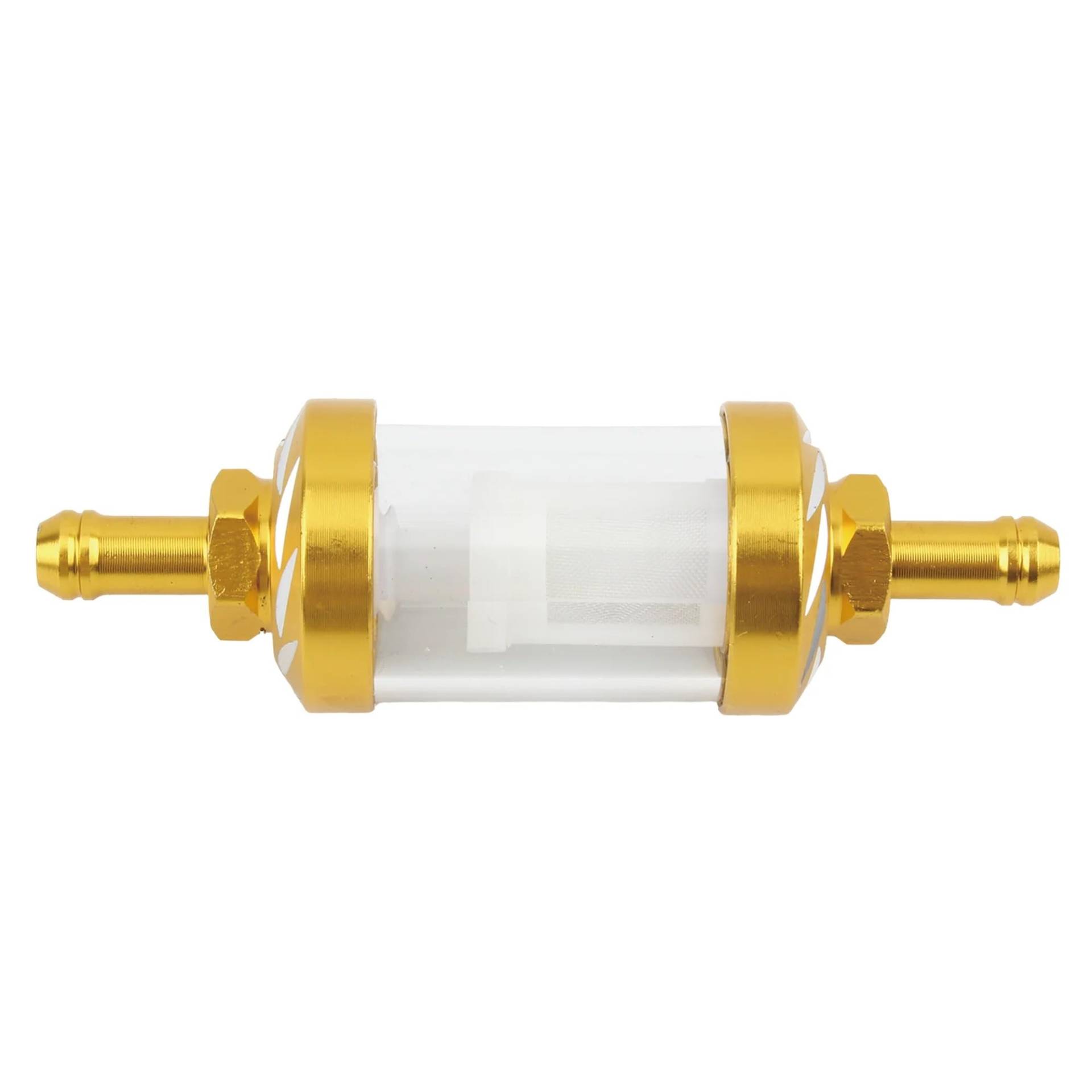 8 mm Motorrad-Ölfilter aus Aluminiumlegierung, Glas, kompatibel mit Dirt Pit Bike 125/140/150/160 cc CRF70 90 110 TTR100 110(Gold) von RQEYUNP