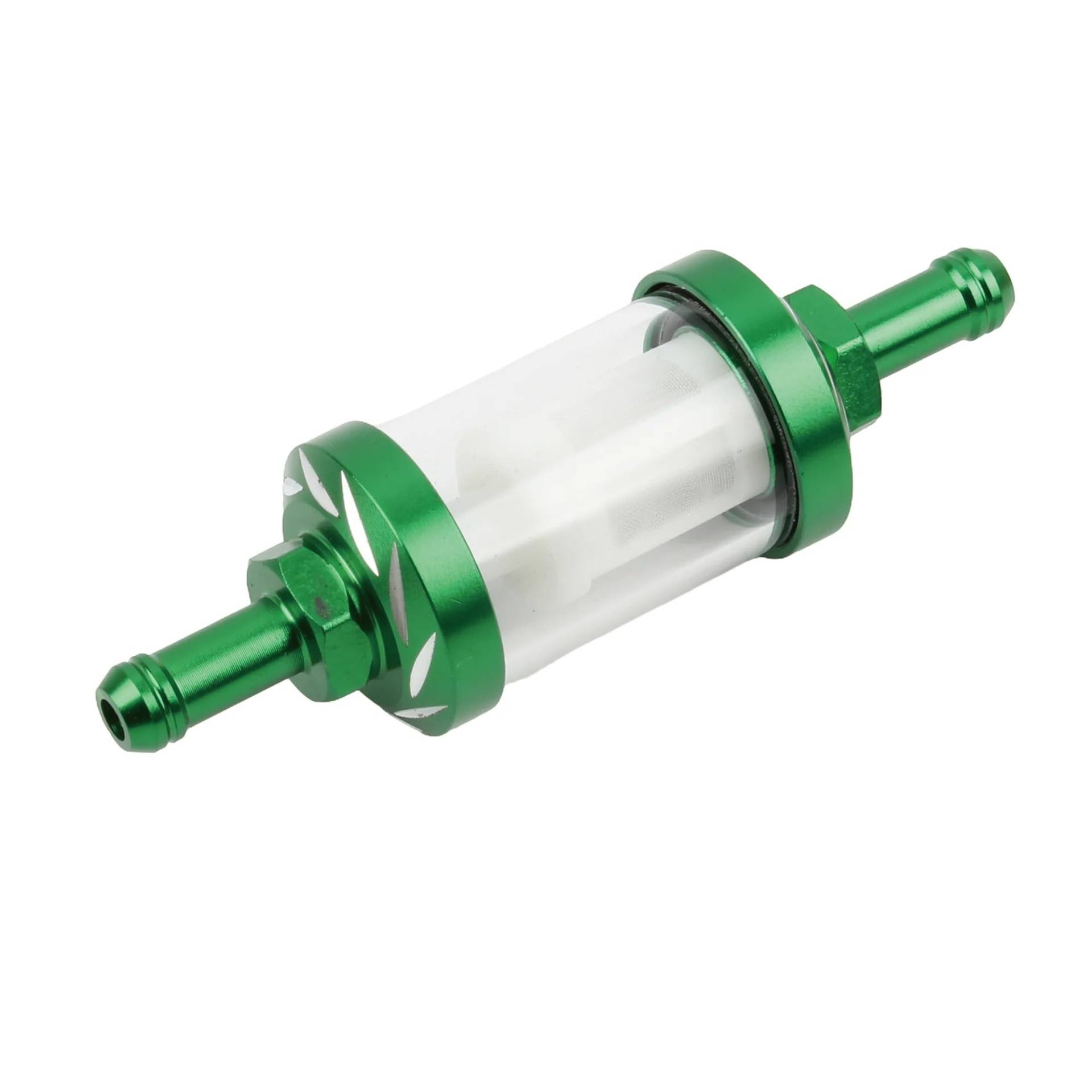 8 mm Motorrad-Ölfilter aus Aluminiumlegierung, Glas, kompatibel mit Dirt Pit Bike 125/140/150/160 cc CRF70 90 110 TTR100 110(Green) von RQEYUNP