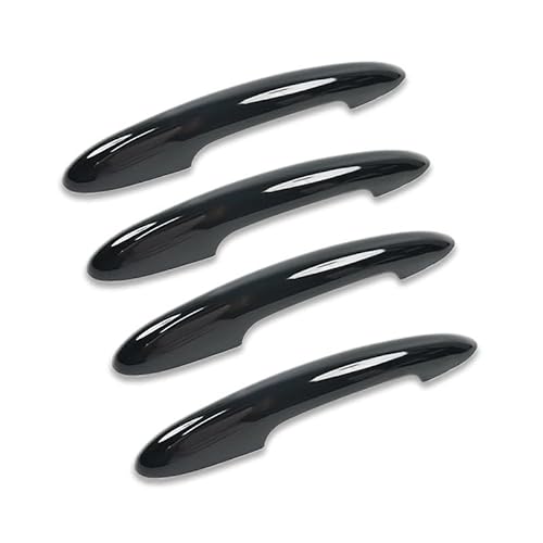 Außendekoration Türgriffabdeckung Kompatibel mit MINI Cooper S JCW Clubman F54 F55 F60 Countryman(Black,Without Hole) von RQEYUNP