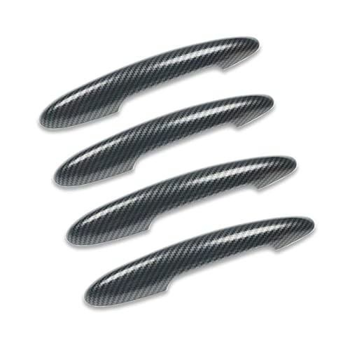 Außendekoration Türgriffabdeckung Kompatibel mit MINI Cooper S JCW Clubman F54 F55 F60 Countryman(Carbon Fiber Pattern,Without Hole) von RQEYUNP
