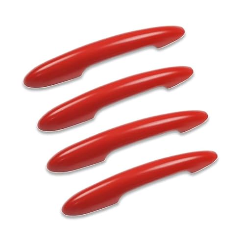 Außendekoration Türgriffabdeckung Kompatibel mit MINI Cooper S JCW Clubman F54 F55 F60 Countryman(Red,Without Hole) von RQEYUNP