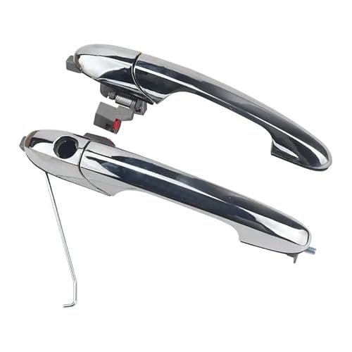 Auto Außentürgriff Chrom Rechtslenker Außentürgriff 735592012 735592026 for FIAT 500 2012-2018(1pair) von RQEYUNP
