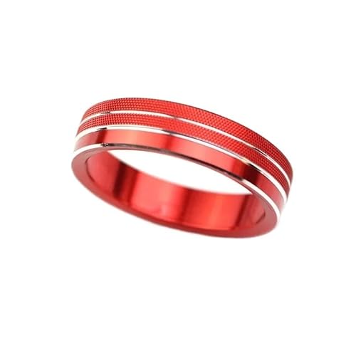 Auto Auto AC Control Ring for VW Tiguan for Atlas T-ROC for Ateca FR for Passat B8 Trim Abdeckung Auto Innen Zubehör(Red,1pc) von RQEYUNP