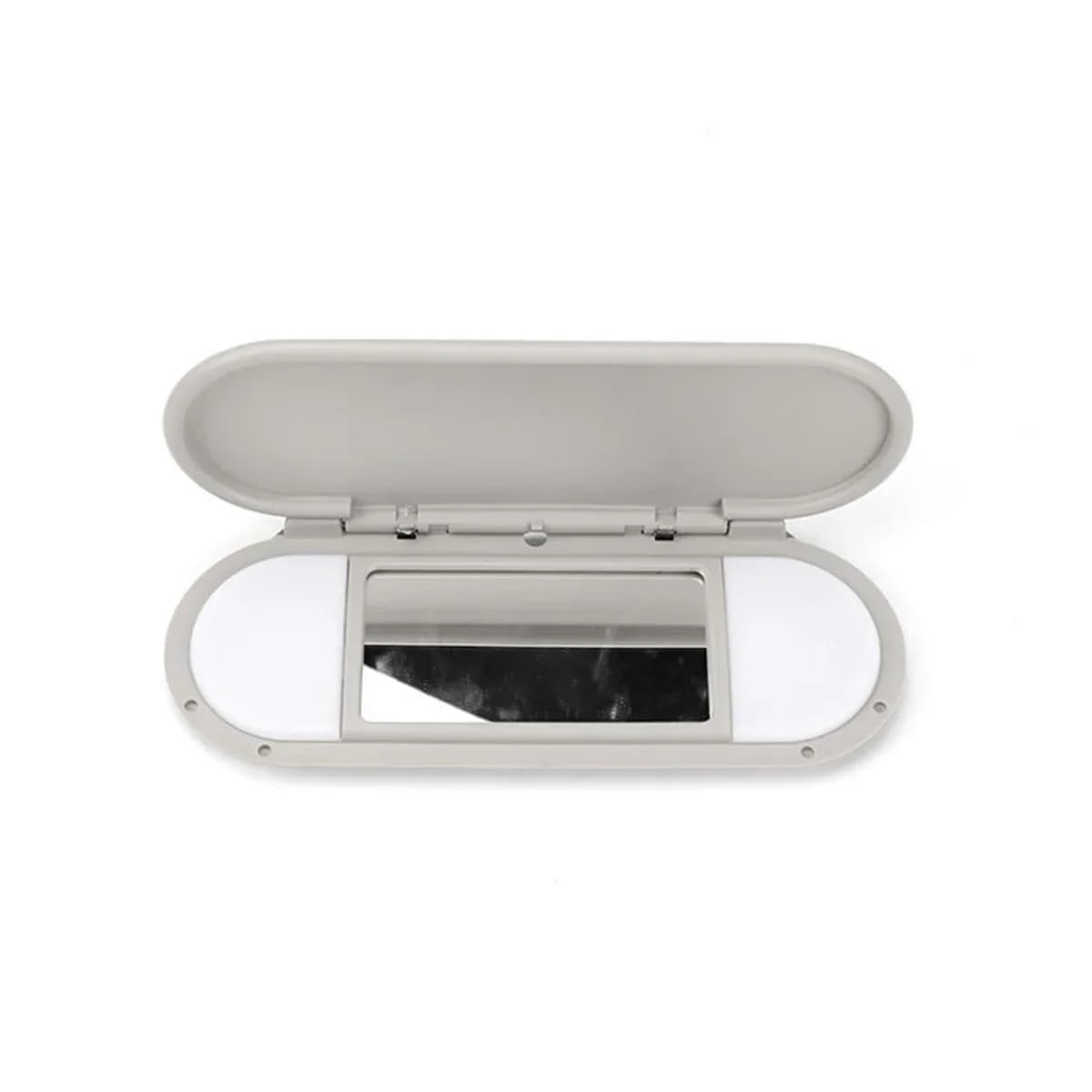 Auto-Innenraum-Sonnenblende, Kosmetikspiegelabdeckung, Verkleidungsgehäuse, kompatibel mit BMW Mini Cooper F54 F55 F56 F60 2015–2022(Gray) von RQEYUNP