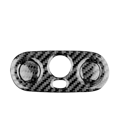 Auto-Schaltung Sitzheizung Einstellknopf Rahmen Kompatibel mit Mini Cooper One R50 R53 2001-2006 Zubehör Kohlefaser(Black) von RQEYUNP