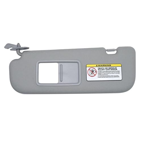 Auto-Sonnenblende, Beifahrerseite mit Spiegel, Innen-Sonnenschutz, 852103X000TX, kompatibel mit Hyundai Elantra 2011–2015(Grey Left) von RQEYUNP