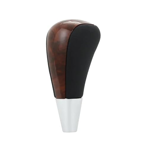 Automatischer Schaltknauf aus Leder, Schalthebel, kompatibel mit Toyota, kompatibel mit Lexus is GS LS RX ES(Wood Grain No Hole) von RQEYUNP
