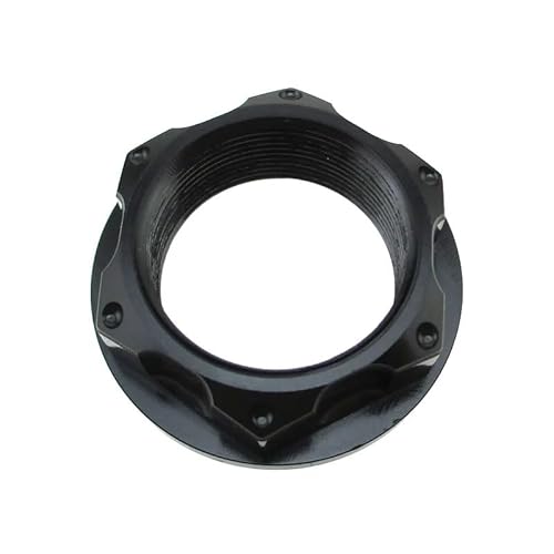 Billet-Aluminium-Gabelschaftmutter M24 X 1 Kompatibel mit Yamaha WR250F WR450F YZ125 YZ125X YZ250 YZ250F YZ250X YZ426F(Black) von RQEYUNP