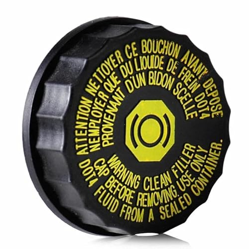 Bremsflüssigkeitsbehälter-Flaschen-Tankdeckel-Abdeckung aus Kunststoff, kompatibel mit Peugeot 206 306 307 308 408 508 2007-2012 2013 2014 von RQEYUNP