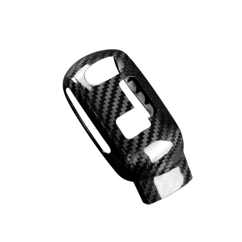 Kohlefaser, kompatibel mit BMW Mini Cooper F54 F55 F56 F57 F60 2020–2023 Countryman, Aufkleber for die Abdeckung des Auto-Schaltknaufs(Black RHD) von RQEYUNP