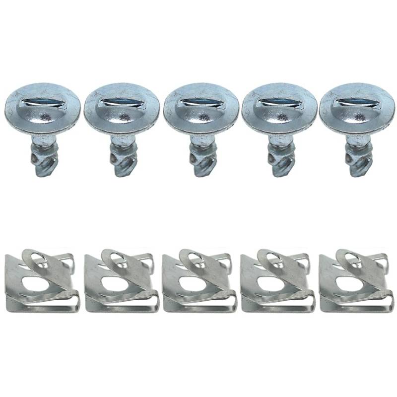 Kompatibel mit Audi A6 C4 D2 Coupe B3 TT 8N Motor-Unterbodenschutz, Befestigungsclips, Schrauben, Unterbodenschutz, Nieten, 4A0805163(Silver) von RQEYUNP