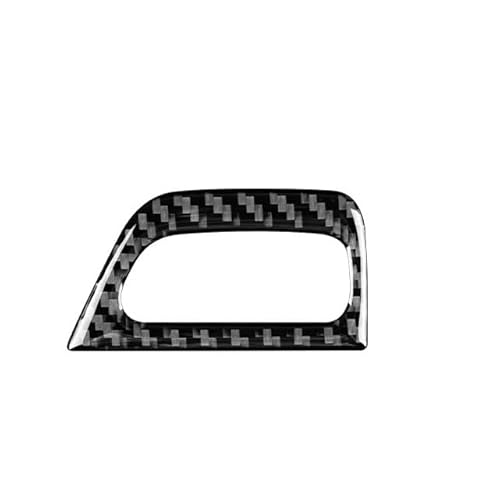 Kompatibel mit BMW 1er E81 E82 E87 E88 2008–2013, Carbonfaser-Aufkleber, Panel, Schlüssellochrahmen, Zierleiste, Autodekoration(Black) von RQEYUNP