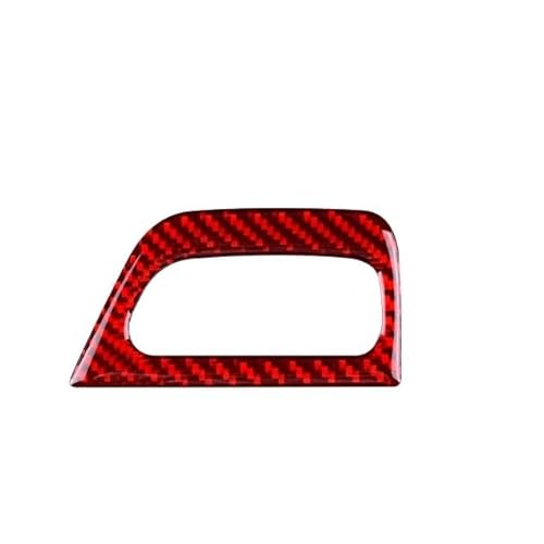 Kompatibel mit BMW 1er E81 E82 E87 E88 2008–2013, Carbonfaser-Aufkleber, Panel, Schlüssellochrahmen, Zierleiste, Autodekoration(Red) von RQEYUNP