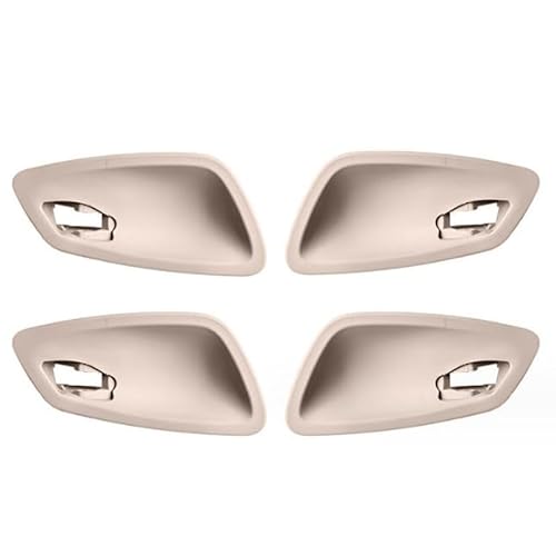 Kompatibel mit BMW 3er E90 E91 2005-2012 LHD RHD Autotür-Innengriffschalen-Abdeckungsverkleidung(Beige,4pcs) von RQEYUNP