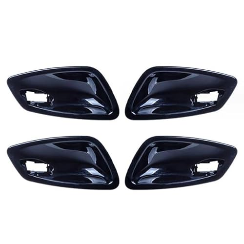 Kompatibel mit BMW 3er E90 E91 2005-2012 LHD RHD Autotür-Innengriffschalen-Abdeckungsverkleidung(Piano Black,4pcs) von RQEYUNP